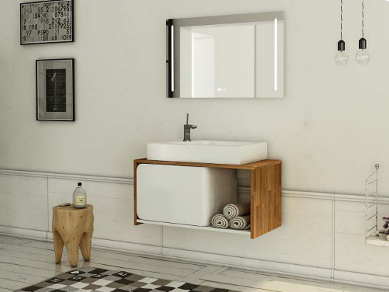 ست کابینت و روشویی مدل رز وود - ورتا