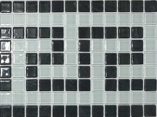 Zomorod Glass Tile versache White&Black