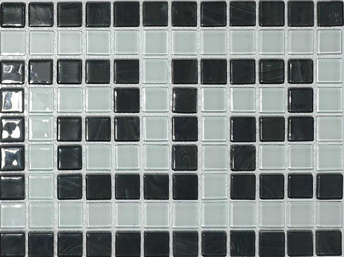 Zomorod Glass Tile versache White&Black