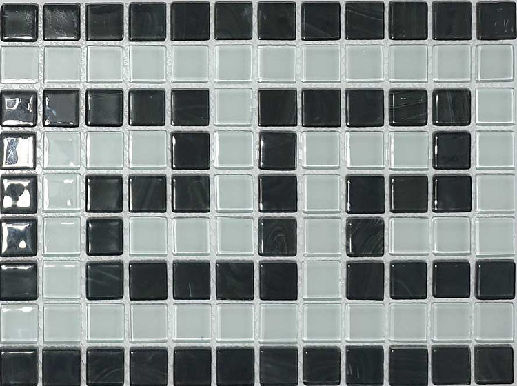 Zomorod Glass Tile versache White&Black