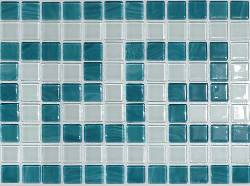 Zomorod Glass Tile versache White&Green